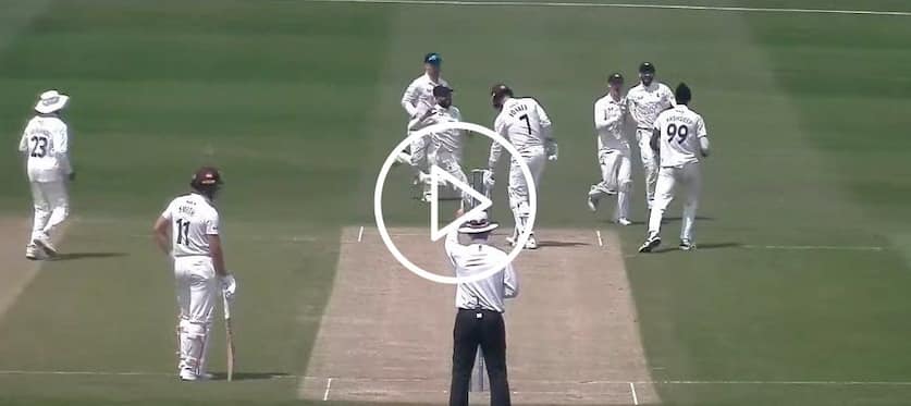 [WATCH] Arshdeep Singh Bags His First County Wicket With a Dangerous Inswinger